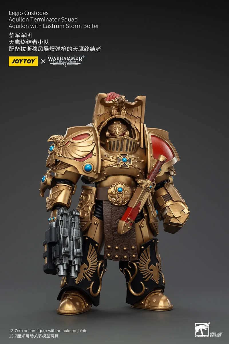 JOYTOY Warhammer 30K 1/18 Legio Custodes Aquilon المنهي فرقة عمل الشكل الجندي العسكري الصغير تمثال لعبة مجسمة