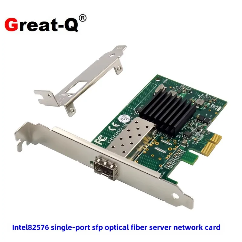 Factory price wholesale PCIe X1 server gigabit fiber optic network card 82576 diskless multi-mode LC9400PF