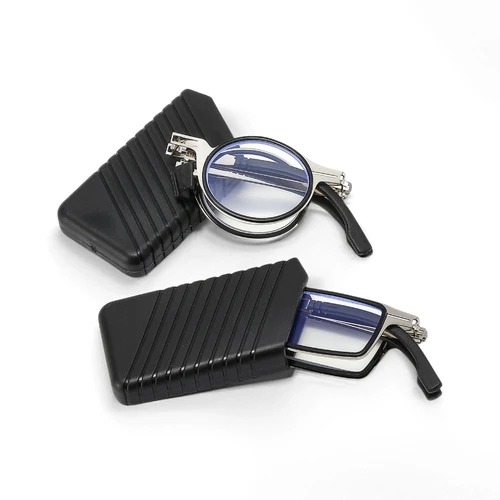 Gafas de lectura plegables portátiles para hombre, gafas cuadradas redondas de Metal antiluz azul, montura de gafas para presbicia, dioptrías + 1,0 a + 4,0