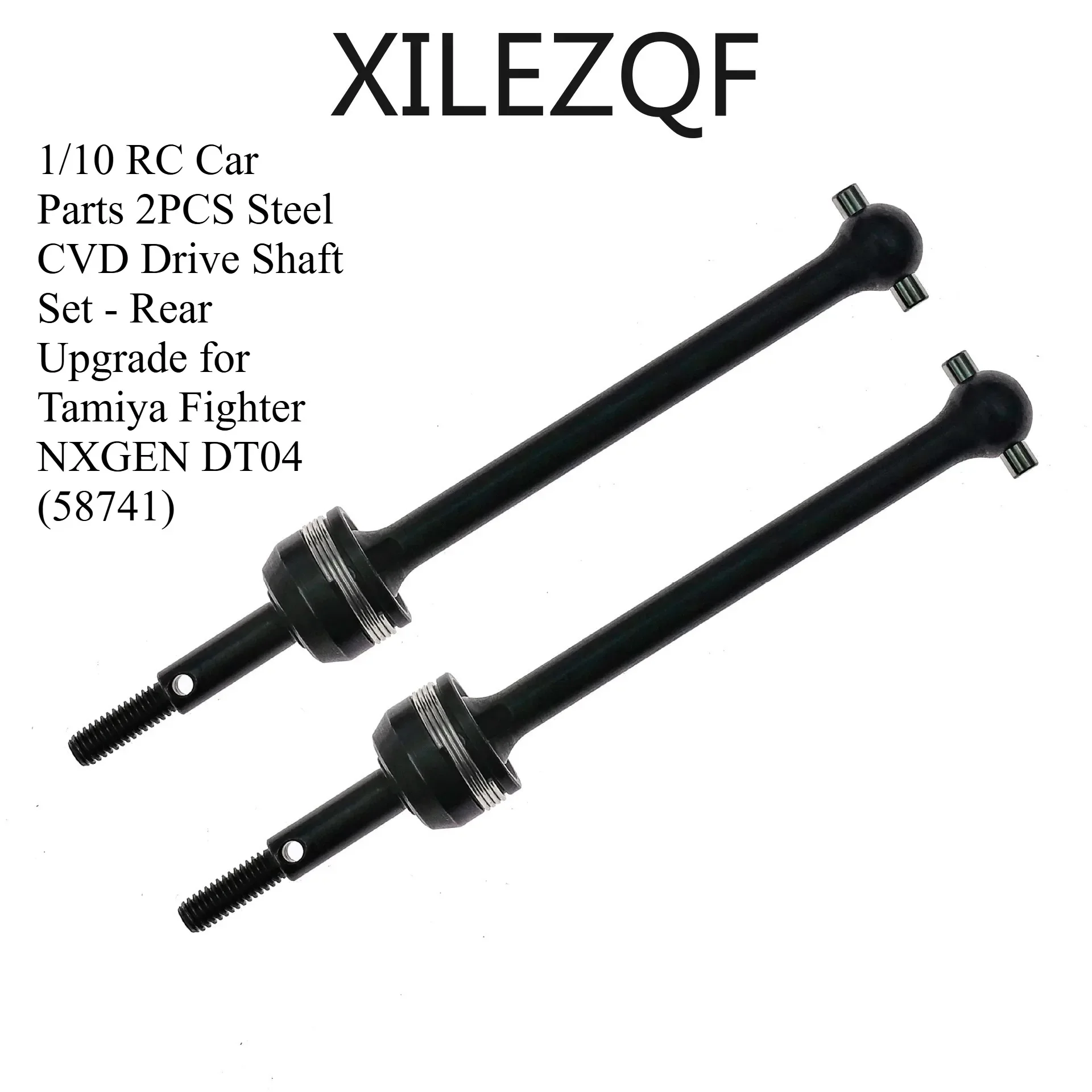 

Комплект из 2 стальных CVD-валов для радиоуправляемых моделей 1/10 - Заднее обновление для Tamiya Fighter NXGEN DT04 (58741)