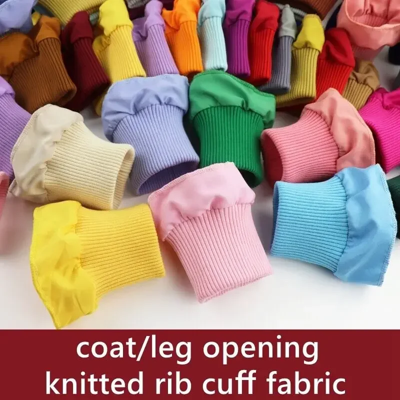 

High Quality Stretchy Knit Rib Cuff Pair Trim Clothing Jacket Coat Cotton Stretchy Thick Cuffing 1Pair for Adult Kids 8/9Cm Wide