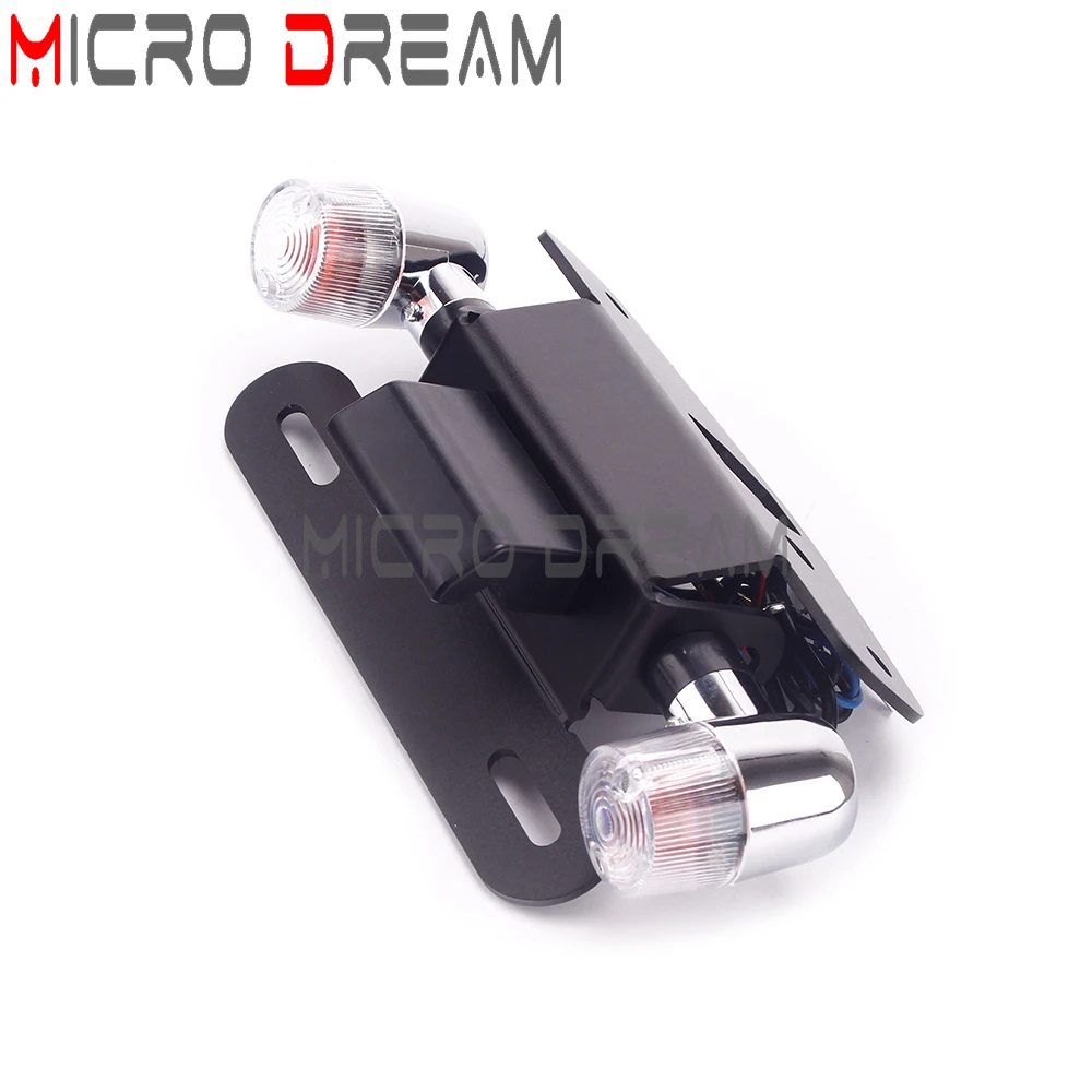 Motorcycle License Plate Holder LED Light For HONDA MSX 125 Gorm/Monkey 2013 14 2015 Tail Tidy Fender Eliminator Rear Bracket image 4