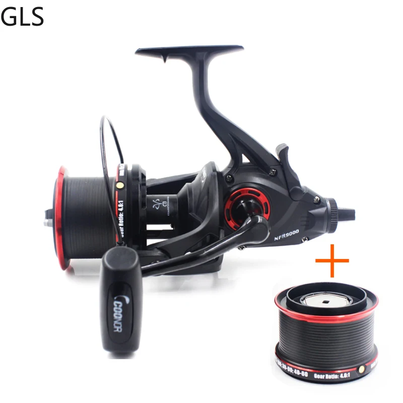 

2024 New 12+1BB NFR 9000+8000 Series High Speed Carp Distant Fishing Wheel 4.6:1 Spinning Fishing Reel With Spare Metal Spool