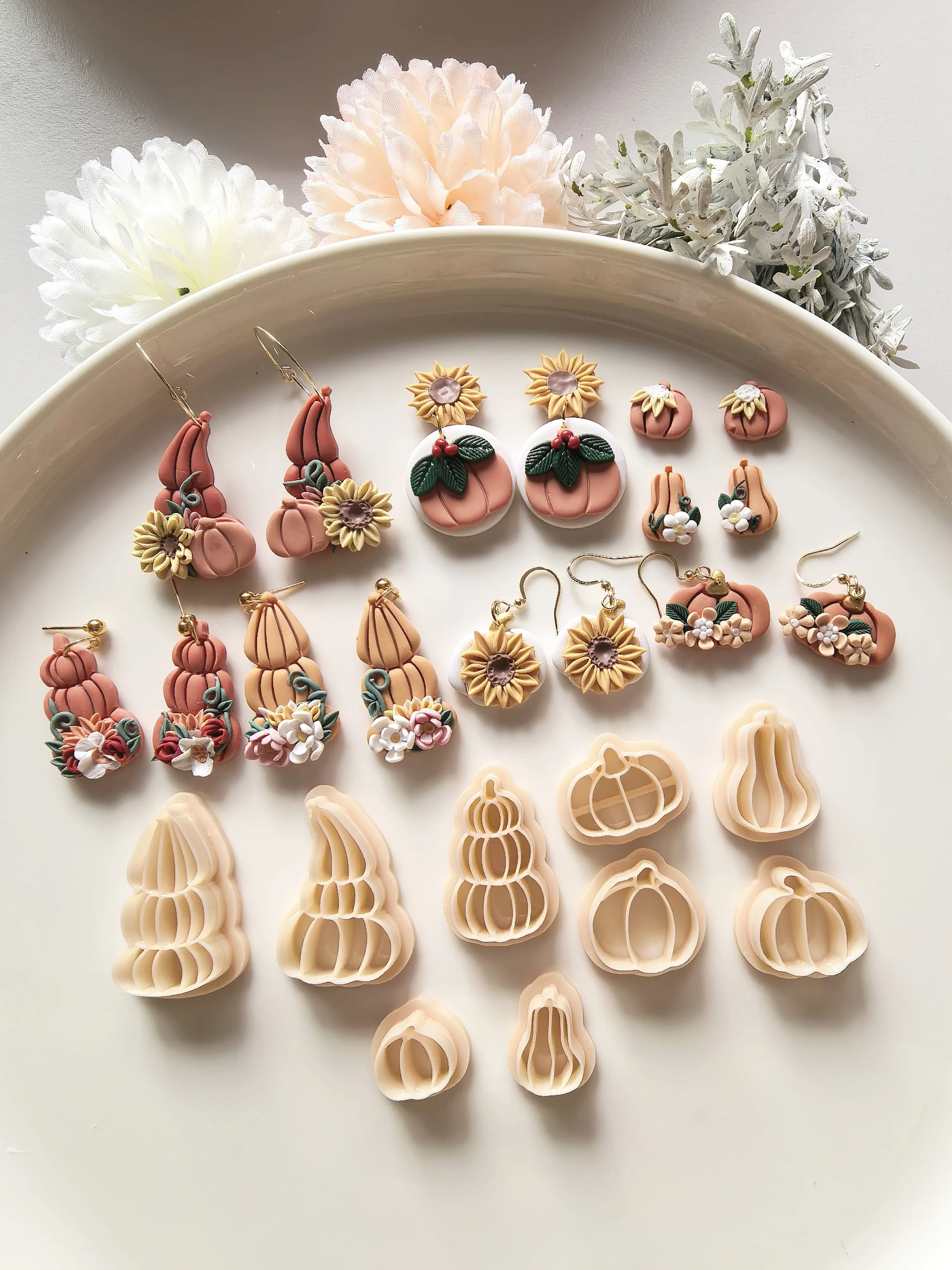 

Halloween Pumpkin Series Polymer Clay Cutters Clay Cutting Molds DIY Earrings Jewelry Making Hand Tools