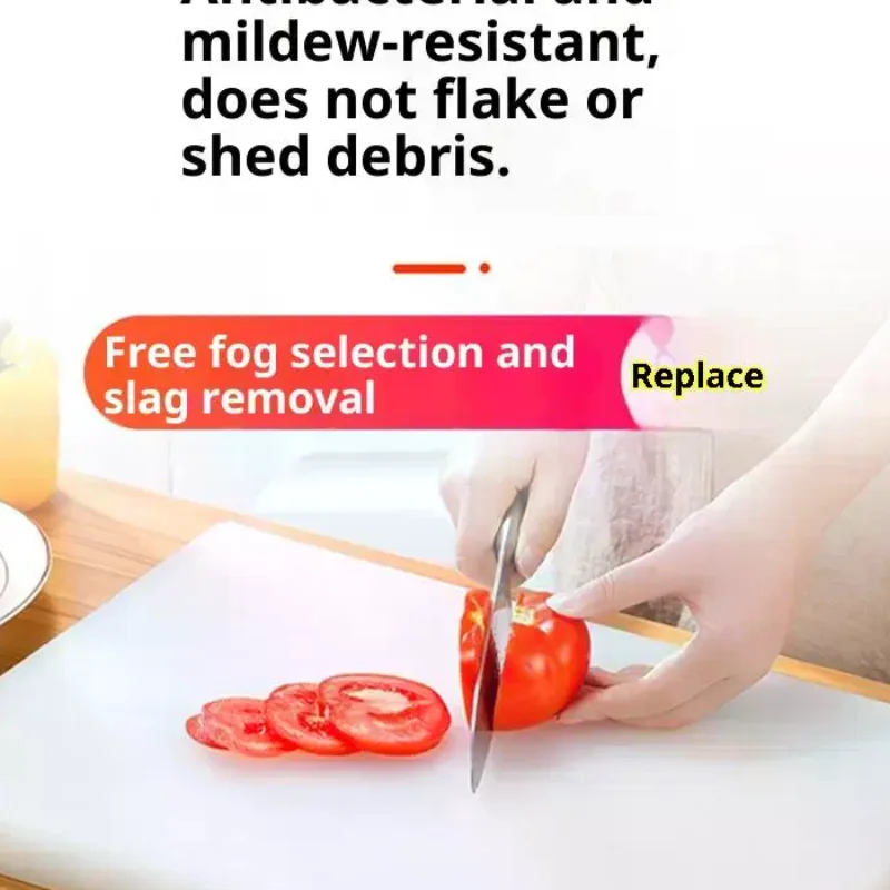 

Heavy Thick Chopping Board PE 2CM Thick Plastic Cutting Board Non-Slip Kitchen Chopping Pad