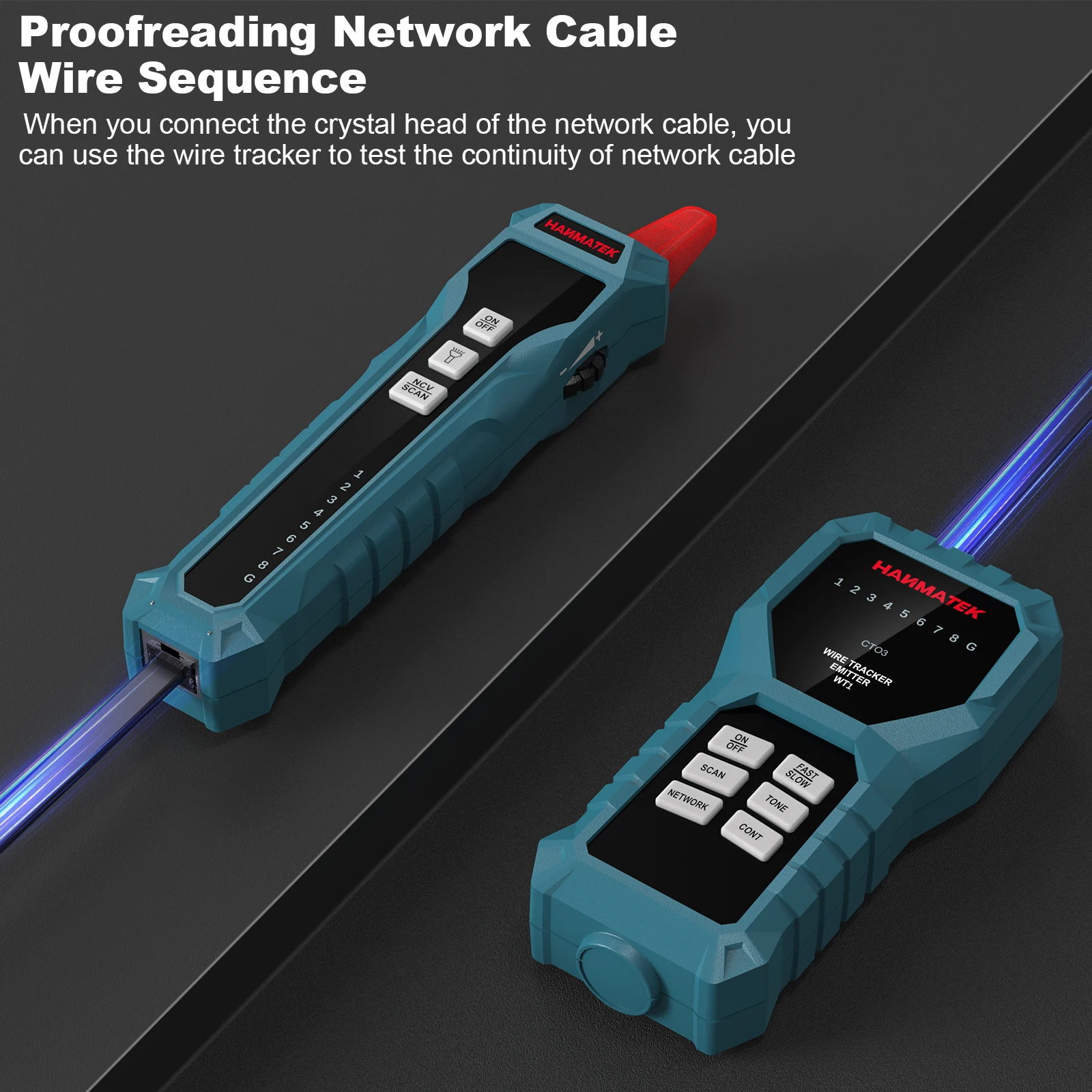 Line Finder Multifunctional RJ11/RJ45  anti-interference test instrument Wire Tracer Ethernet Network Cable Collation Tester ﻿