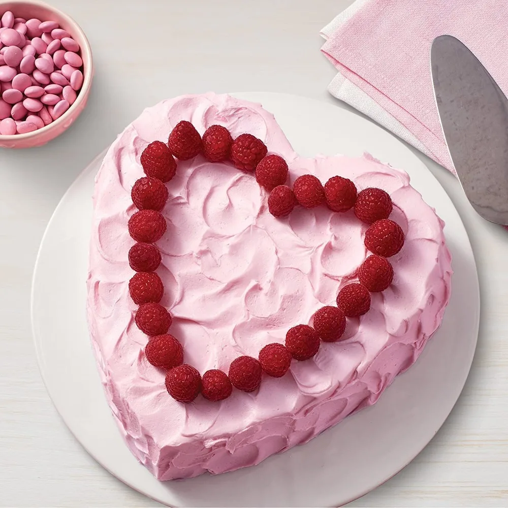

Removable Bottom Heart Shaped Cake Pan Aluminum Alloy Non Stick Chocolate Cake mold DIY Metal Heart Cake Baking Pan home