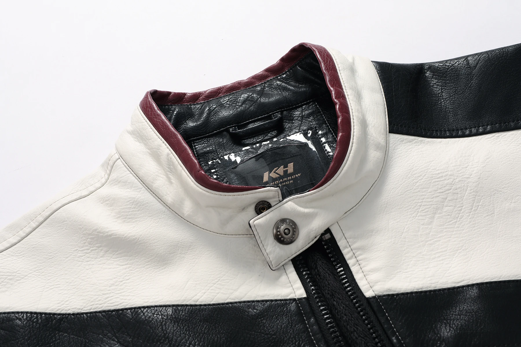 Men's PU Leather Coat Thickened Biker Jacket