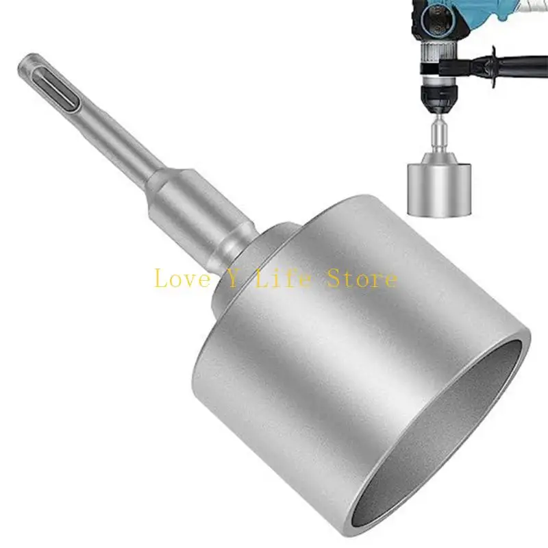L74C Ground Rod Driver Heavy Duty Steel Drill Bit Driver Ground Rod Bits Socket for Rotary Hammer Drill Grounding Rods