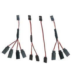 Droyuke 1PCS 15/30/50cm 1to1 1 bis 2 1 bis 3 1 bis 4 RC Servo Verlängerung Draht Kabel für Futaba JR Stecker auf Buchse RC Modell