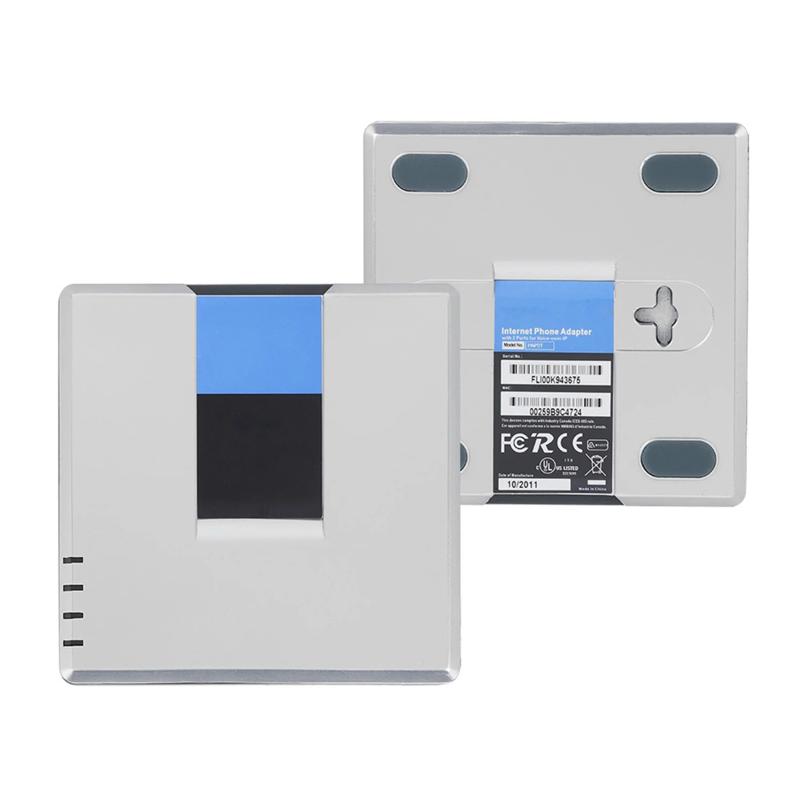 الإنترنت محول الهاتف PAP2T VoIP بوابة الهاتف الإنترنت 2 منافذ محول SIP RJ45 كابل ل Linksys PAP2T محول الهاتف الإنترنت