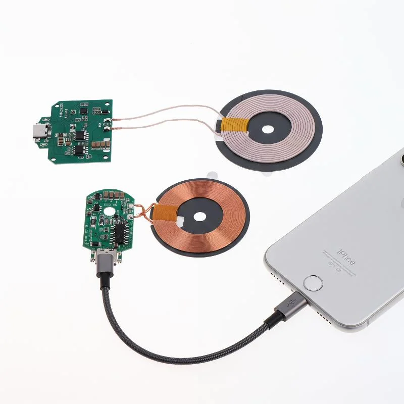 

Беспроводной зарядный модуль (1 шт.): стандартный TYPE-C/MICRO-USB, 5В/9В, 15Вт, плата PCBA с катушкой-передатчиком