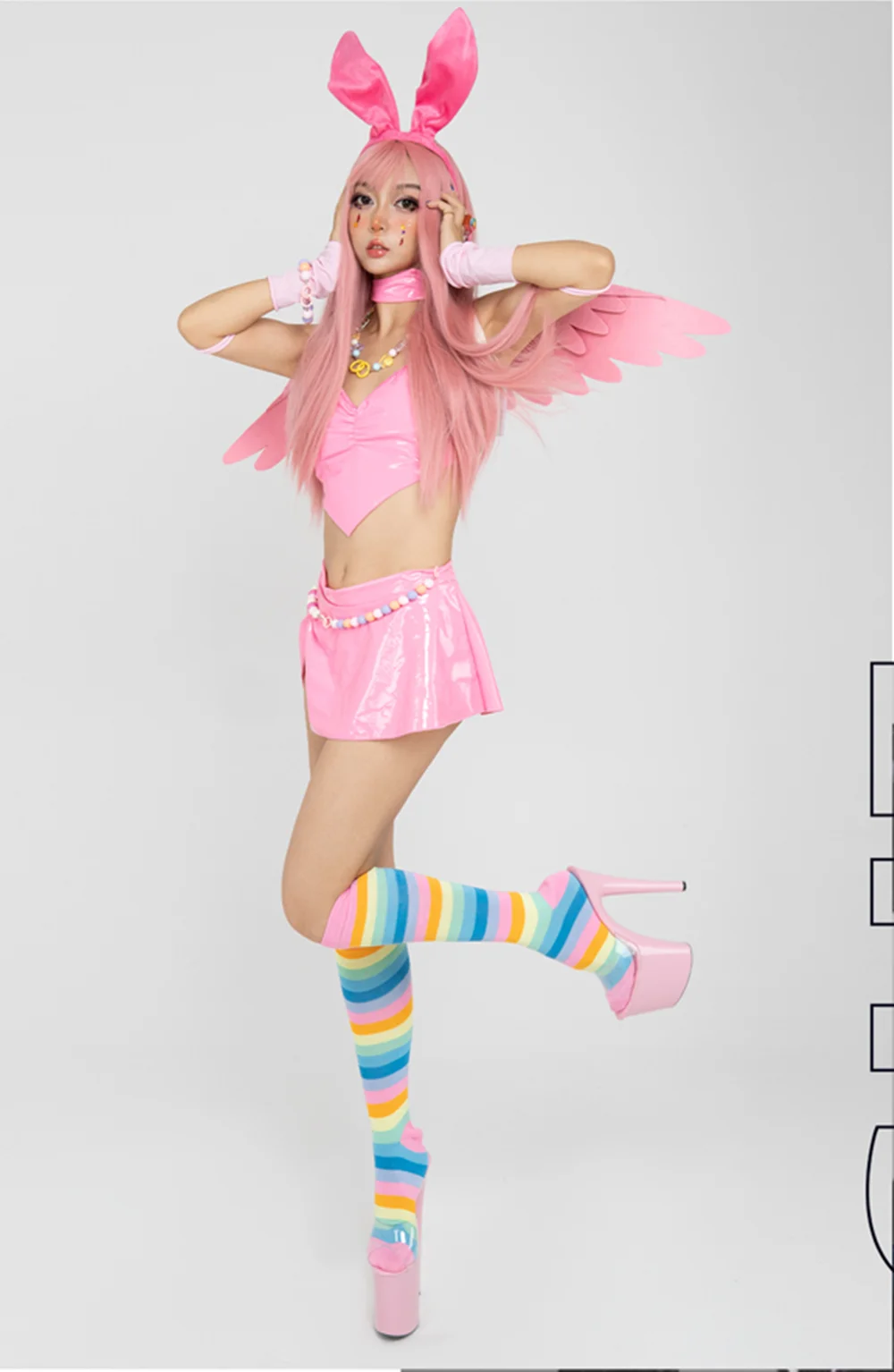 Pink Bunny Elf Gogo…