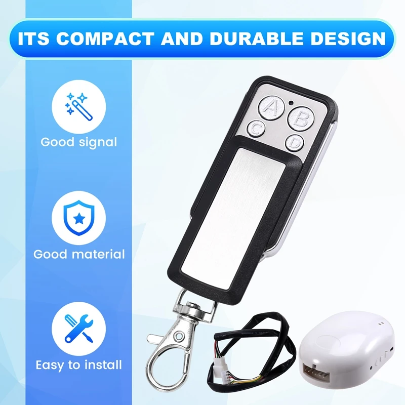 433Mhz Smart Garage Sliding Door Gate Opener Controller Remote Control Wireless Switch, Rolling Code Support