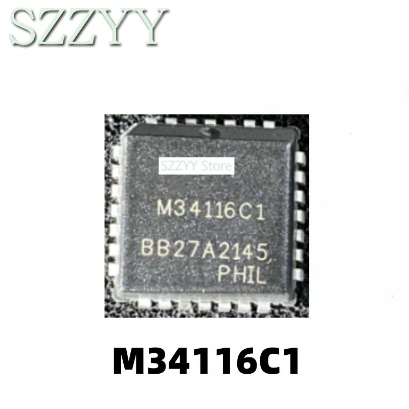 

5PCS M34116C1 PLCC28 packaged integrated circuit telecommunications circuit chip