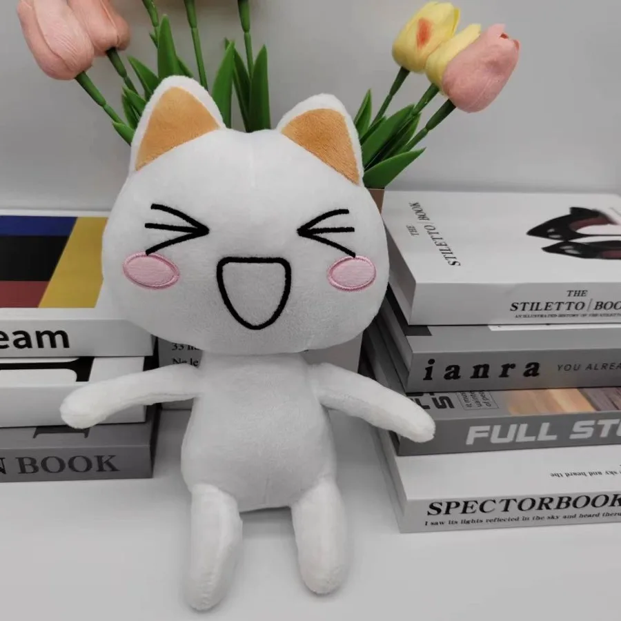 Schöne Toro Inoue Katze Plüschtier Paar Schwarz Weiße Katze Plüschtier Lächelndes Cartoon Tier Puppen Raumdekoration Geburtstagsgeschenk – Detail 9