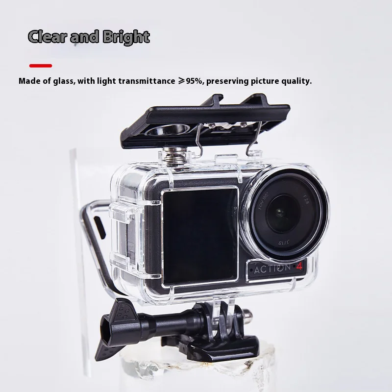 Wodoodporny uchwyt pływający do selfie, kij do selfie do DJI Osmo Action 5 Pro/4/3, obudowa do nurkowania, akcesoria ochronne do kamery — zdjęcie produktu 6