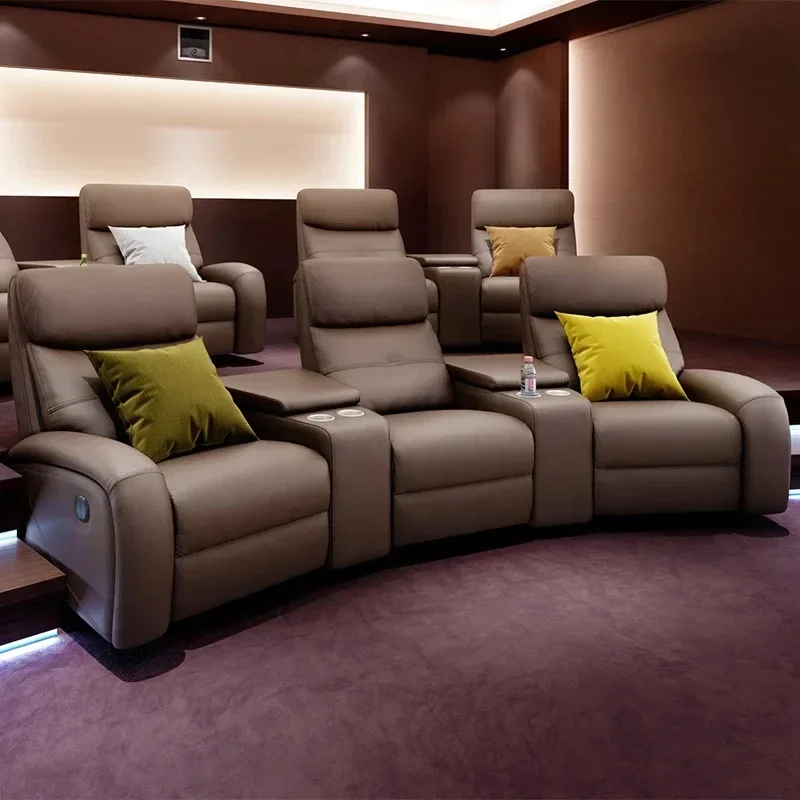 

High End Commercial Use Movie Project 1，2or 3 Seater Cinema Home Theater Lounge Sofas For VIP Room