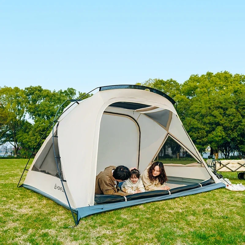 Camping im Freien automatisch Zelt 2 ~ 3 Personen Strand schnell offen zusammen klappbar doppelt regens icher Camping unterstände ein Schlafzimmer