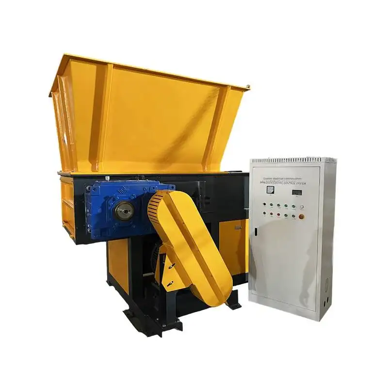 Plastic Board Shredding Equipment Single-axis Shredder Can Be Equipped With Round Hole Fish Bone Screen