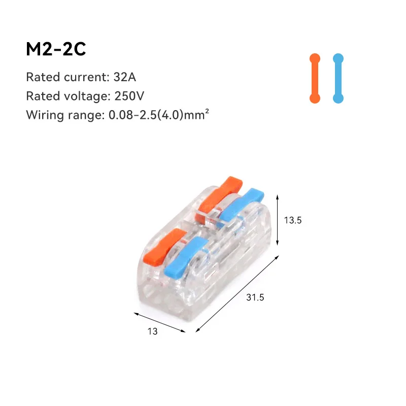 1/5/10 PCS Mini Schnelle Verdrahtung Kabel Anschlüsse Universal Compact Splitter Elektrische Leiter Push-in Hause Terminal Block