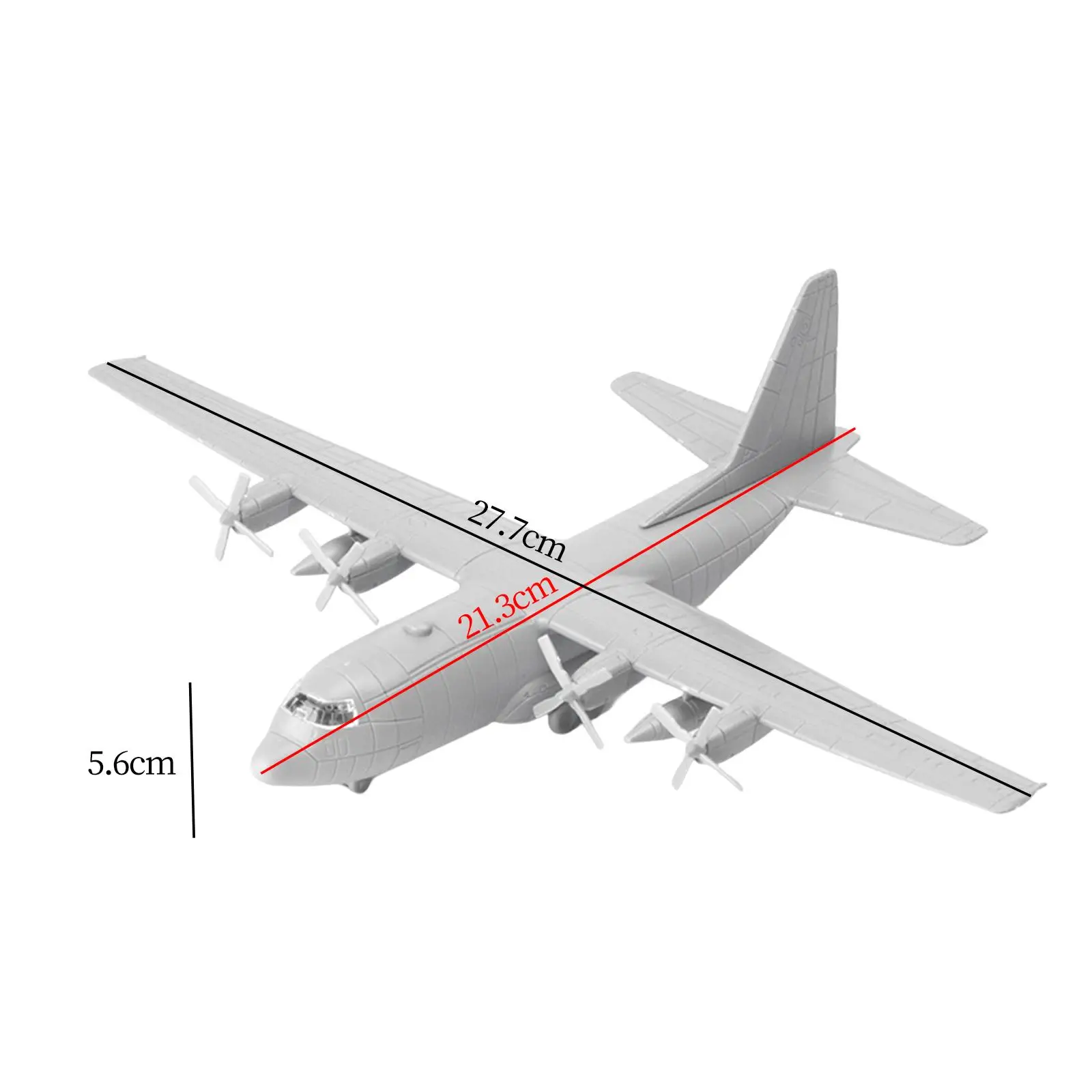 組み立てられた輸送飛行機モデル,米国c130 4d,航空機玩具,ミニチュア1/144