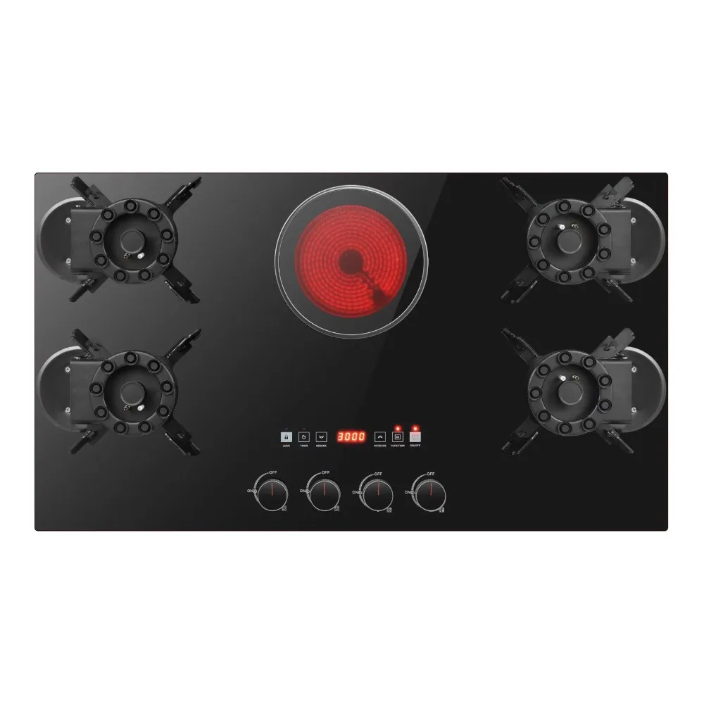 5-Head Flaming Flip Magic Disc Electric Ceramic Liquefied Gas Electric Stove