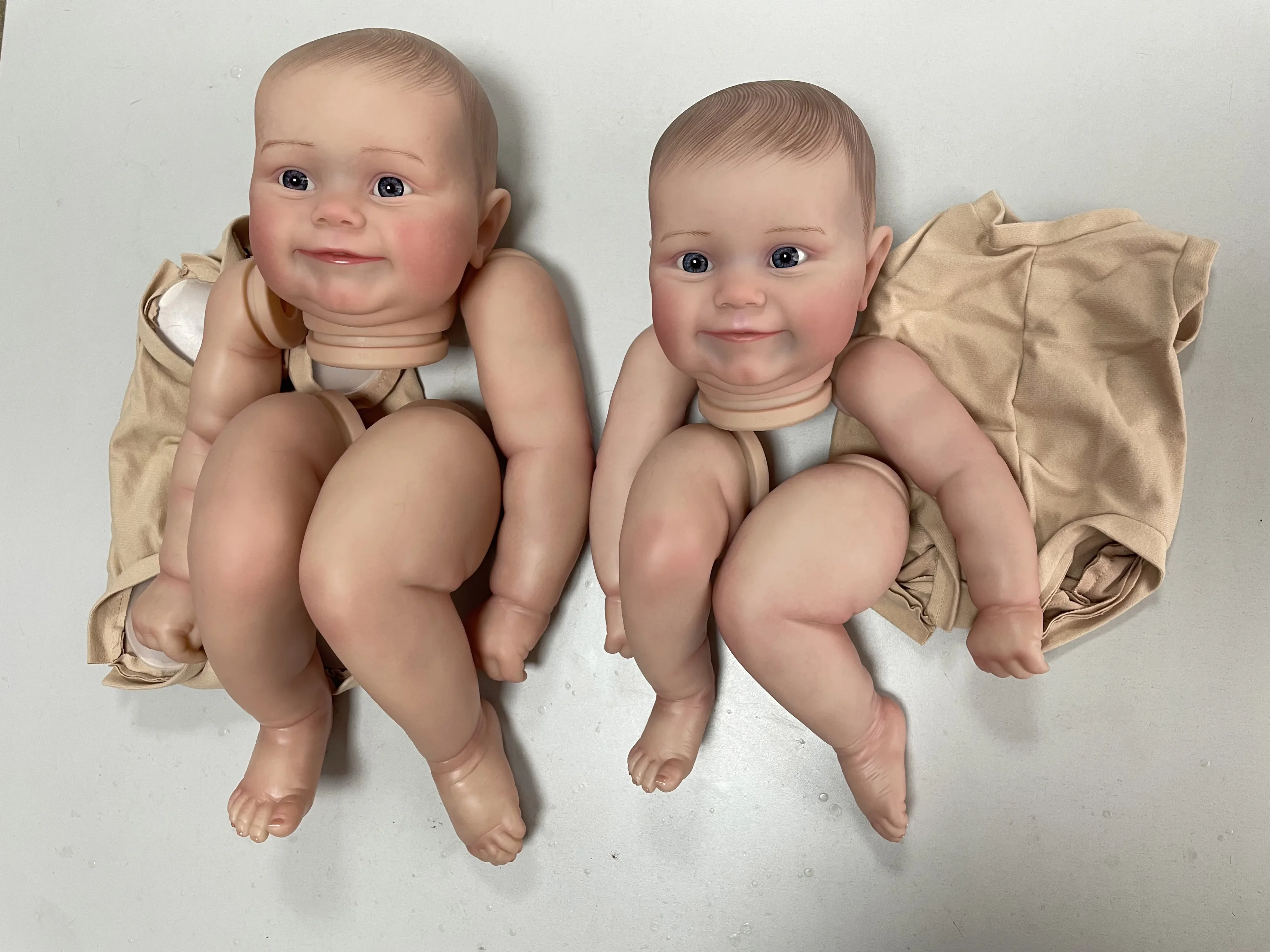 19/24 inch Maddie Twee Grootte Reborn Doll Kit Levensechte Soft Touch Meerdere Lagen Schilderen Pop Onderdelen Zichtbare Aderen Handverf Haar