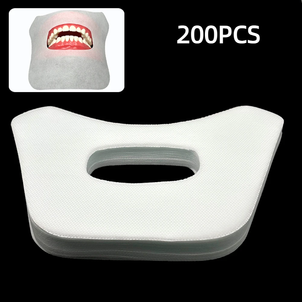 200/600Pcs Dental Oral Cavity Cotton Cloth Towel Teeth Whitening Face Gauze Dental Face Mask Mouth Mask Dental Cloth Saliva Pad