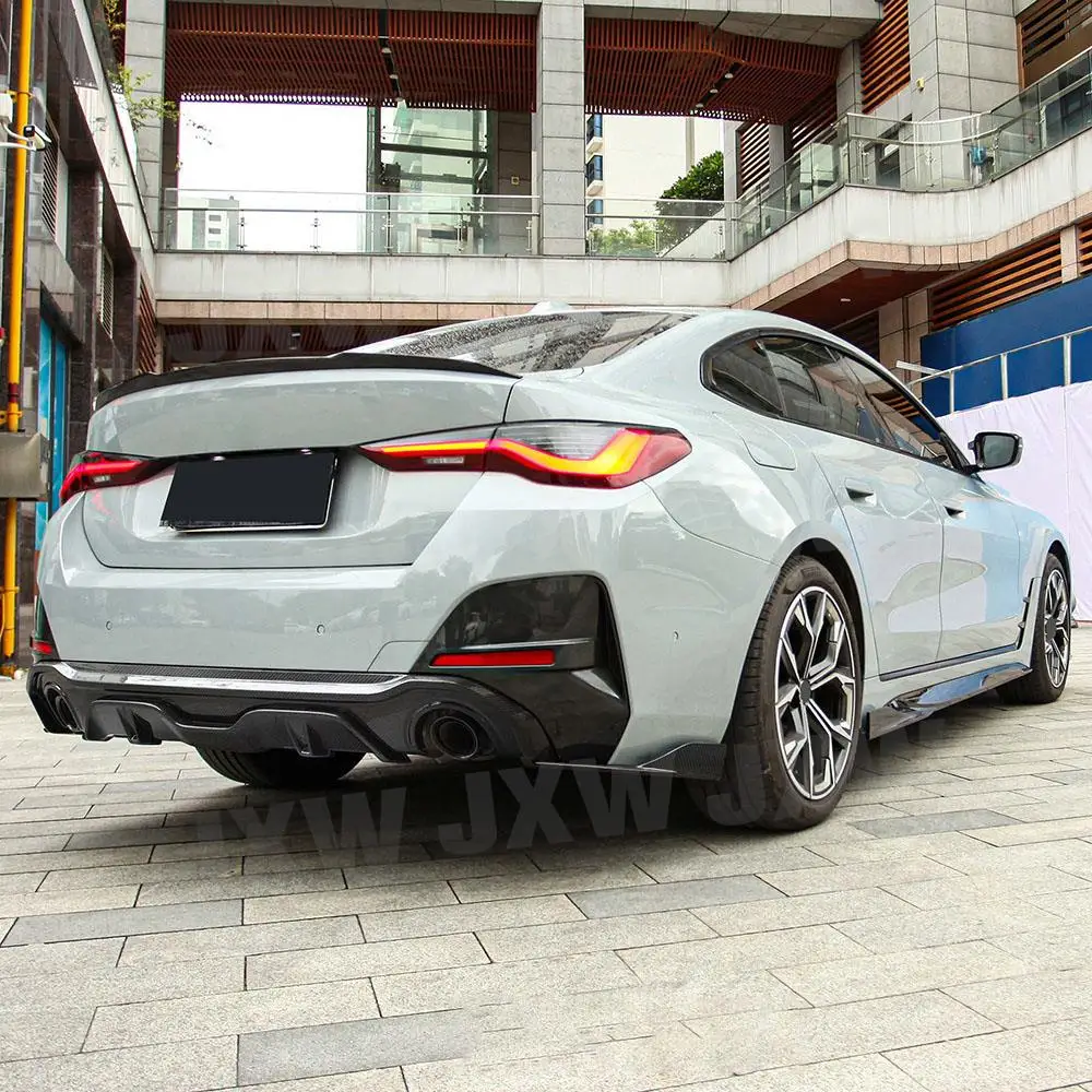 

JCHEY Dry Carbon Fiber Rear Spoiler Wing for BMW 4 Series G26 M Sport Sedan 2020+ Rear Trunk Wing Spoiler Car FRP