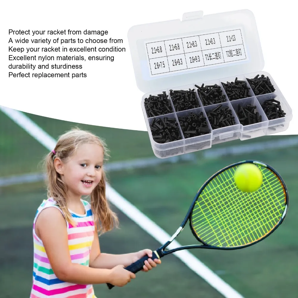 

Set Badminton String Protector Nylon Various Nail Types Racket Replacement Tool Storage Box Badminton Grommets Tool