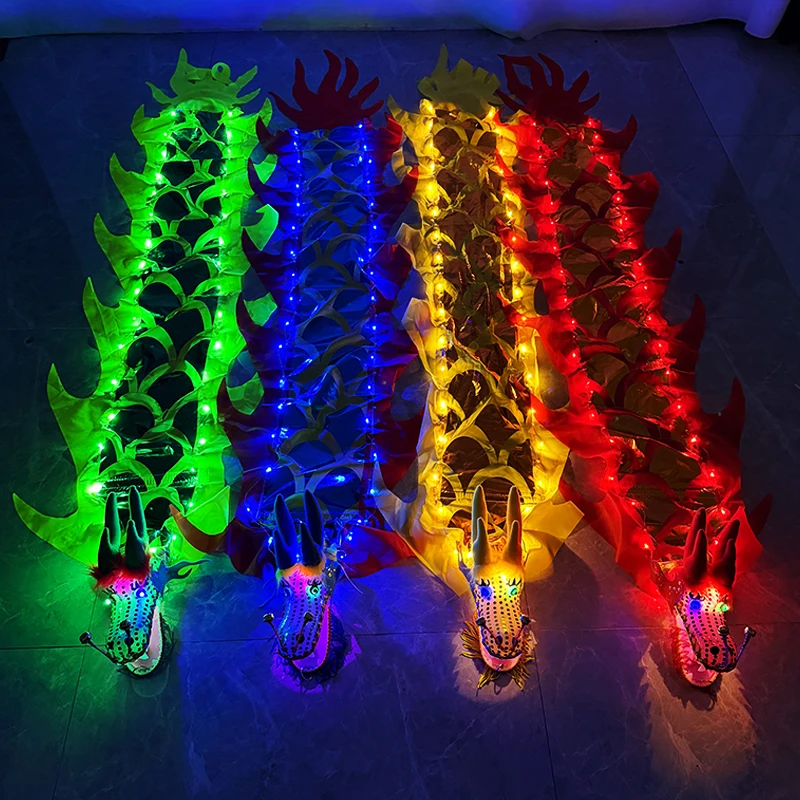 

Светодиодные ленты для китайских танцевальных представлений «Дракон» (2/3/5 м), реквизит для уличных фитнес-выступлений, забавные игрушки «У Лун» на Новый год