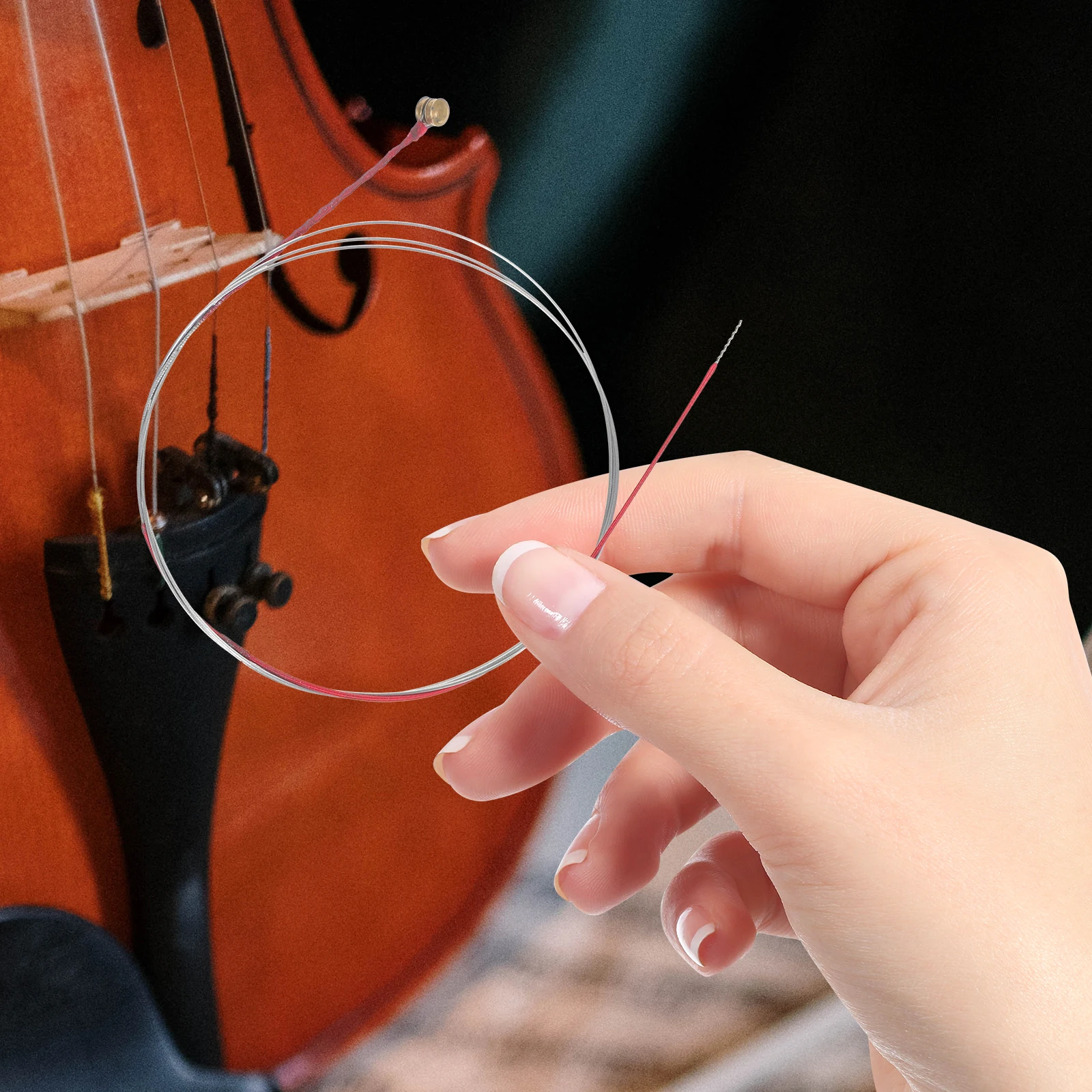 

2 Sets/ Replacement Viola Strings Kit Musical Instrument Parts The Steel Core