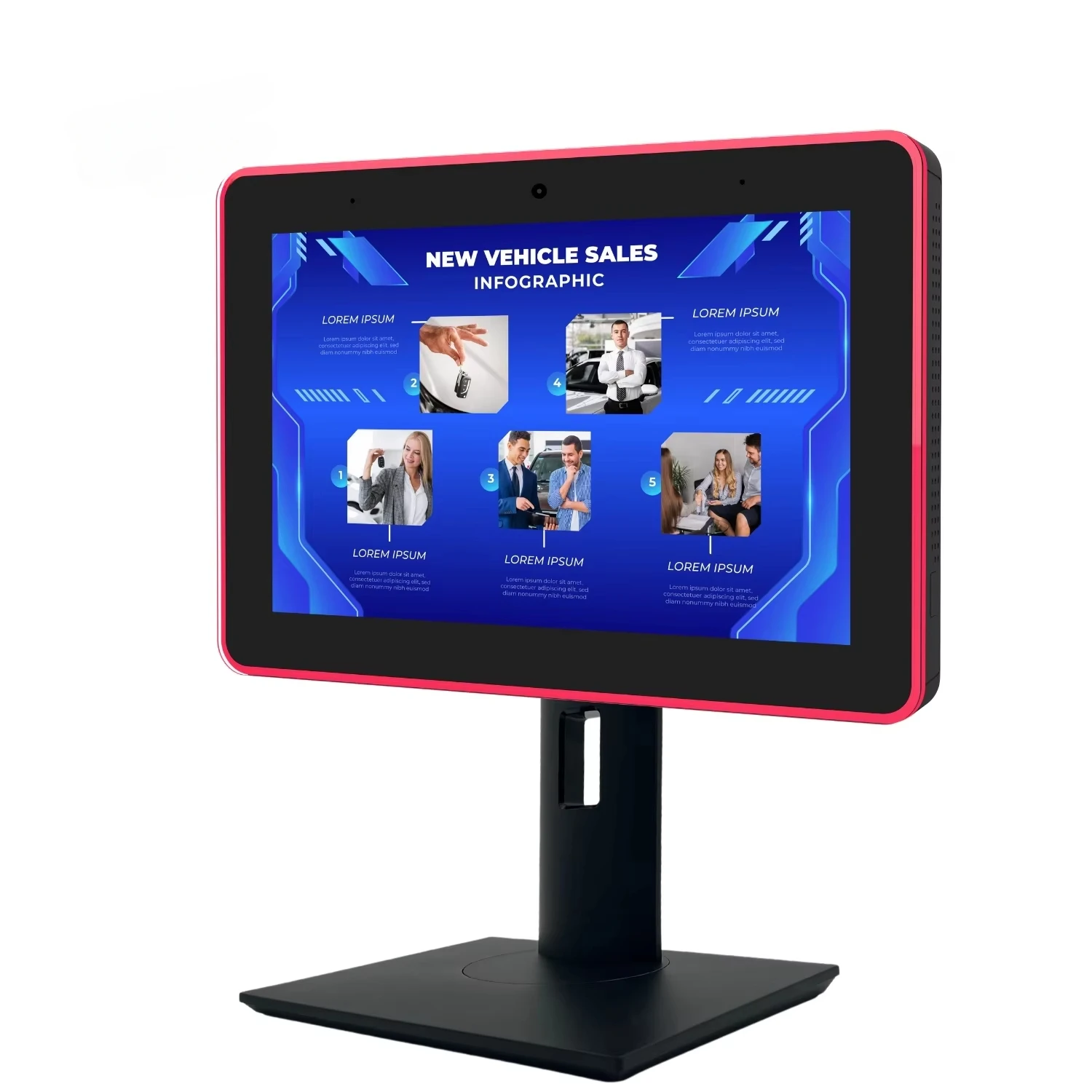 

8 Inch Desktop Tablet Touch Screen Android 11 Company Commercial Digital Signage Display Advertising With Adjustable Brightness