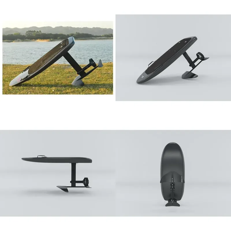 Powerful 8KW Motorized Carbon Fiber Efoil Board Complete Electric 45KM/H Hydrofoil Surfboard for Ocean Waters
