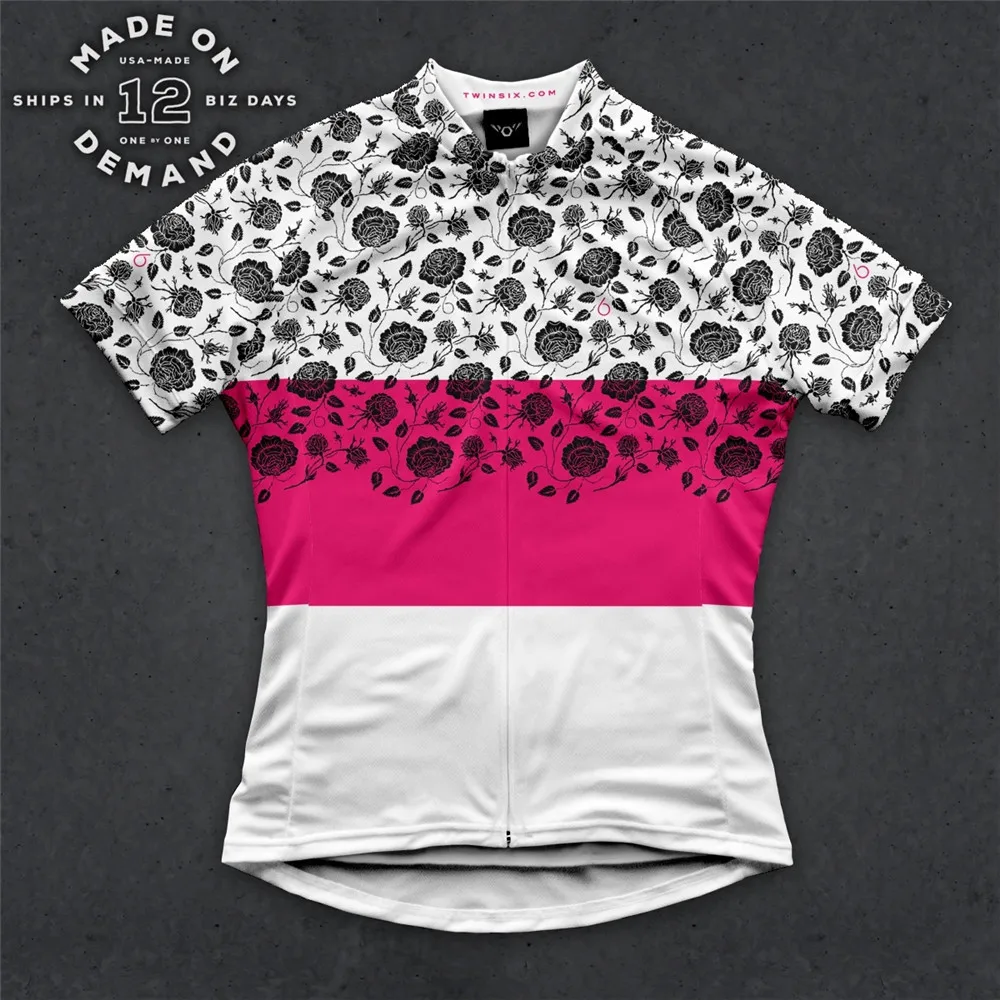 TwinSix Spring Print Sweatshirt Summer Women‘s Cycling Jersey Bike Pro Team Standard Game Jersey 100% Polyester Breathable Shirt
