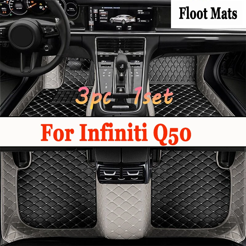 

Автомобильные коврики для Infiniti Q50 2014 2015 коврики водонепроницаемые пользовательские аксессуары для интерьера коврики для ног Автомобильная защита Педали колодки
