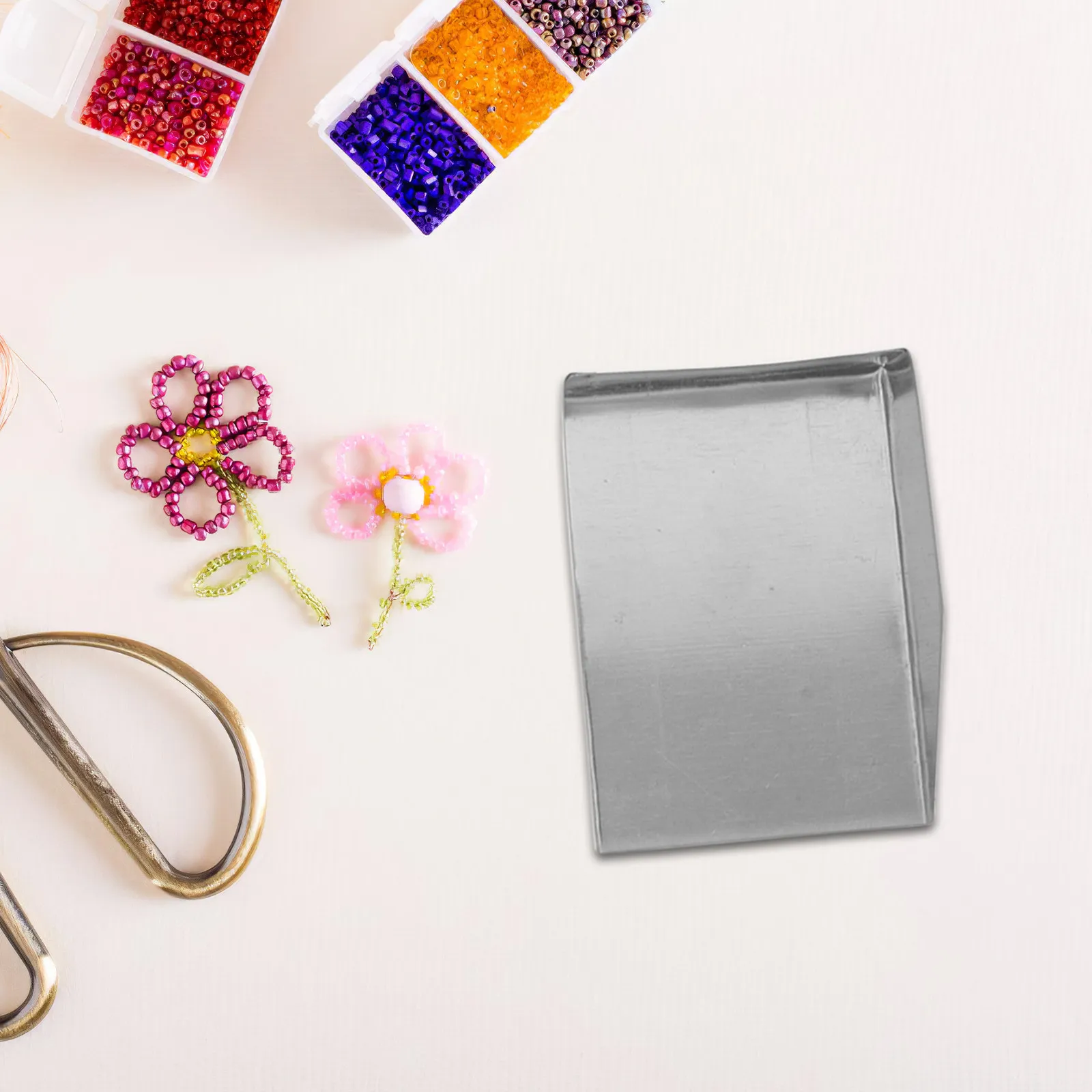 

5Pcs Portable Stainless Steel Jewelry Craft Tools Set Mini Bead Scoop Shovel for Rhinestone Pearl Gemstone Sorting DIY