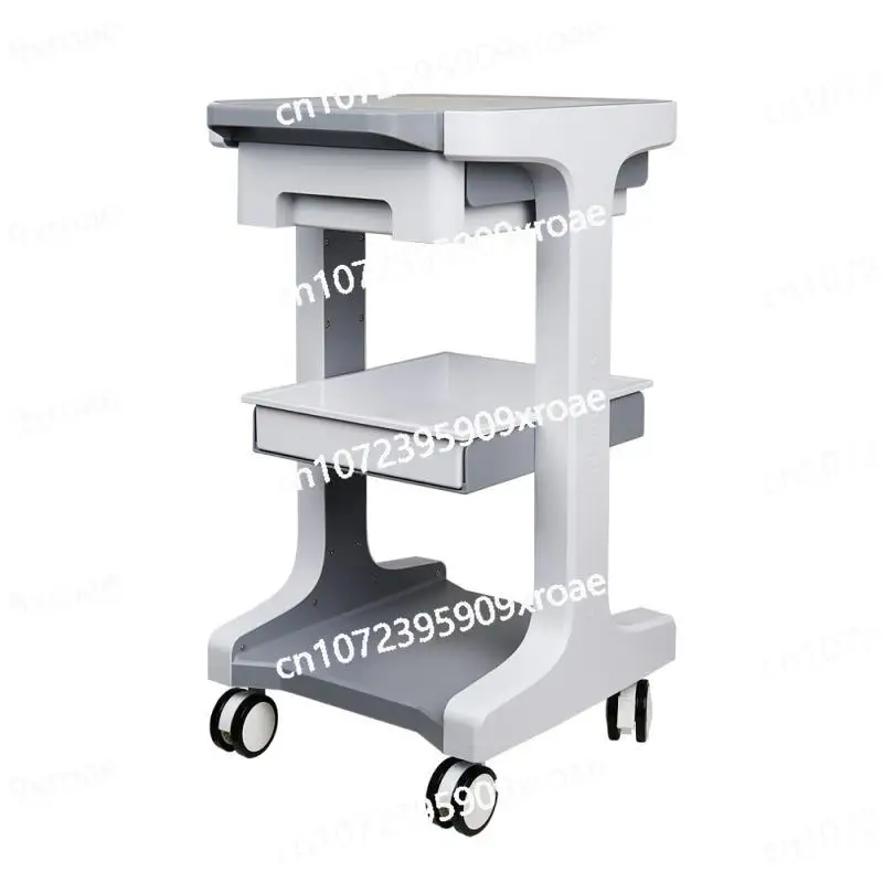 Dental Clinic Medical Treatment Trolley Beauty Instrument Cart Four-wheeled Storage Rack Mobile Trolley