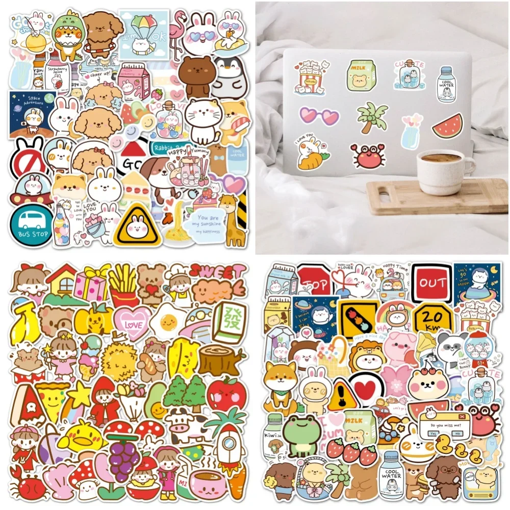 

Cartoon Stickers 50 PCS Cute Kawaii Waterproof Vinyl Decals Stickers DIY Decorations for Laptop Water Bottles Phone Skateboard