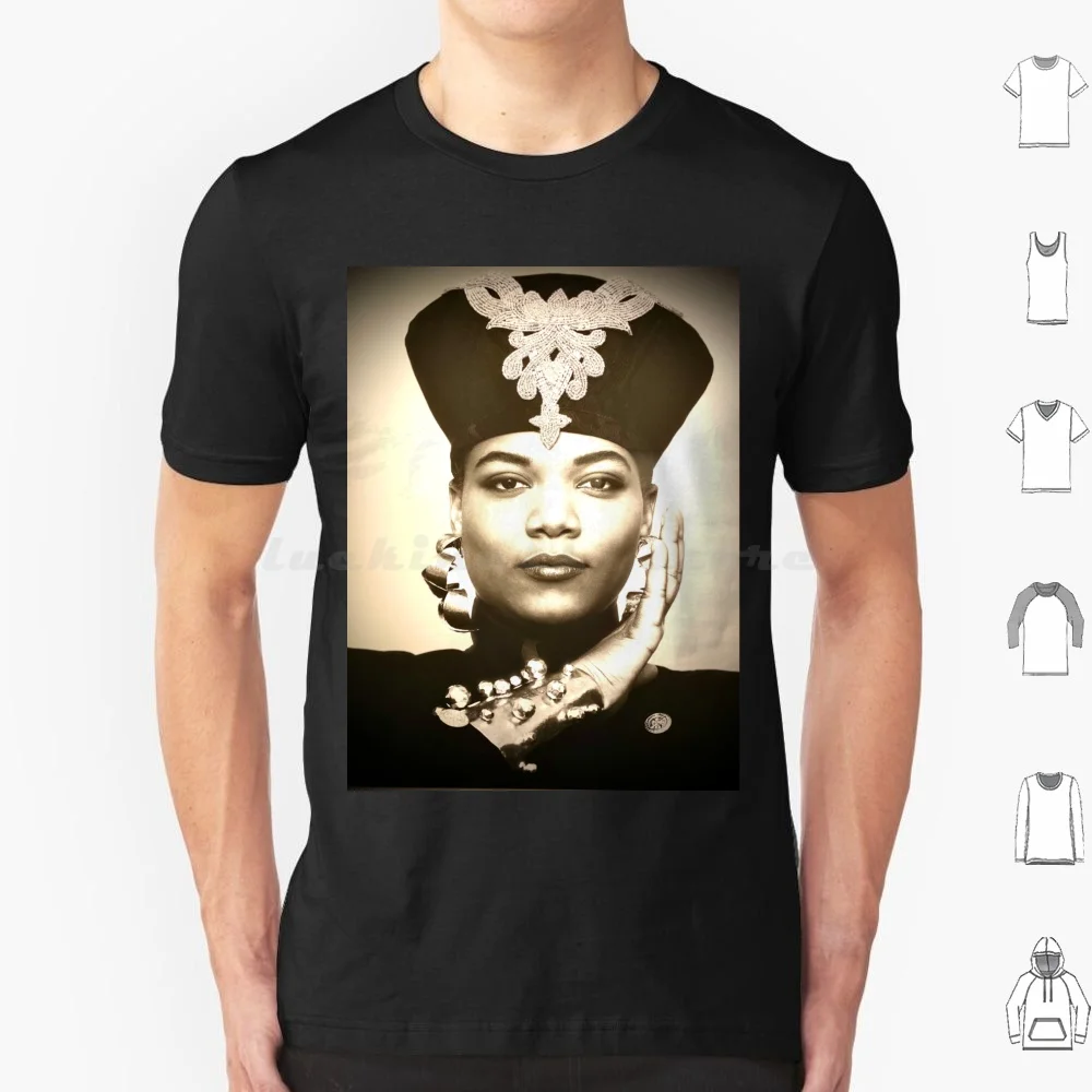 Coleção de hip hop-queen latifah t camisa de algodão das mulheres dos homens diy impressão hip hop rainha latifah latifah rap hip hop coleção
