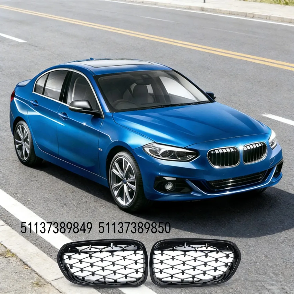 

Diamond Grille Front Kidney Grille Grill Parts For BMW 1 Series F52 Sedan 2016-2021 51137389849 51137389850