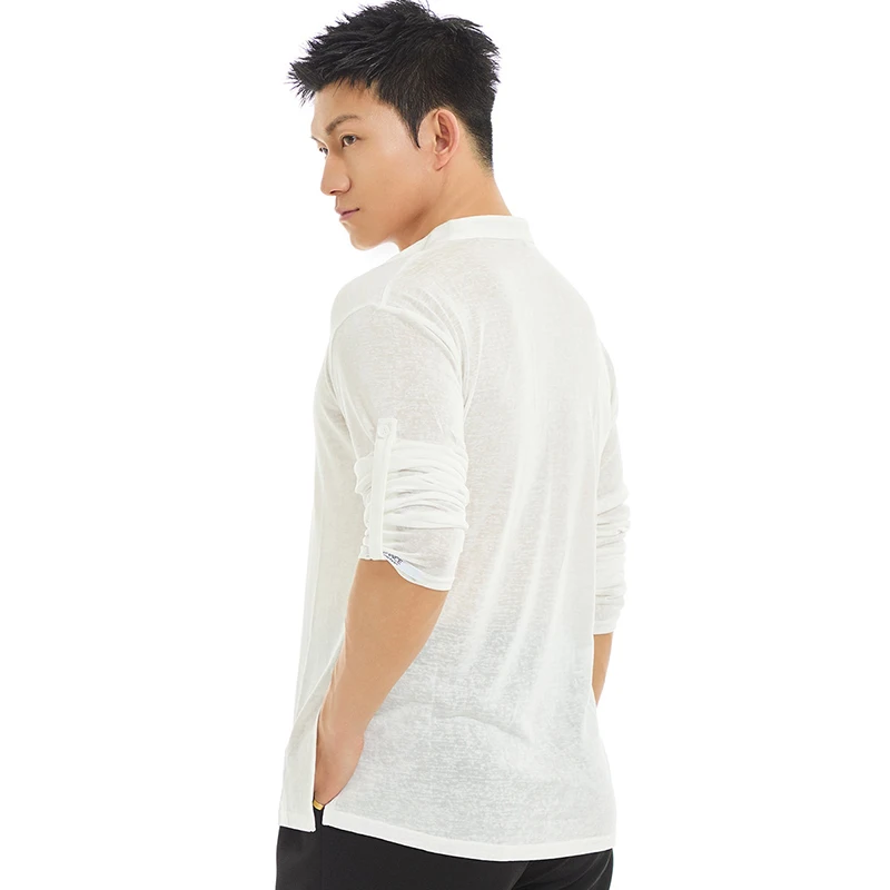 2026 เสื้อเต้นรำละตินสำหรับผู้ชายเสื้อคอตั้งชัชช่า รุมบา แทงโก้ชุดมาตรฐานแห่งชาติเต้นรำเสื้อผ้าฝึกซ้อม DQS19034