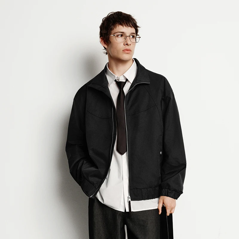 Semir veste hommes coupe ample col montant Style jeune 2025 automne hiver minimaliste mode manteau décontracté