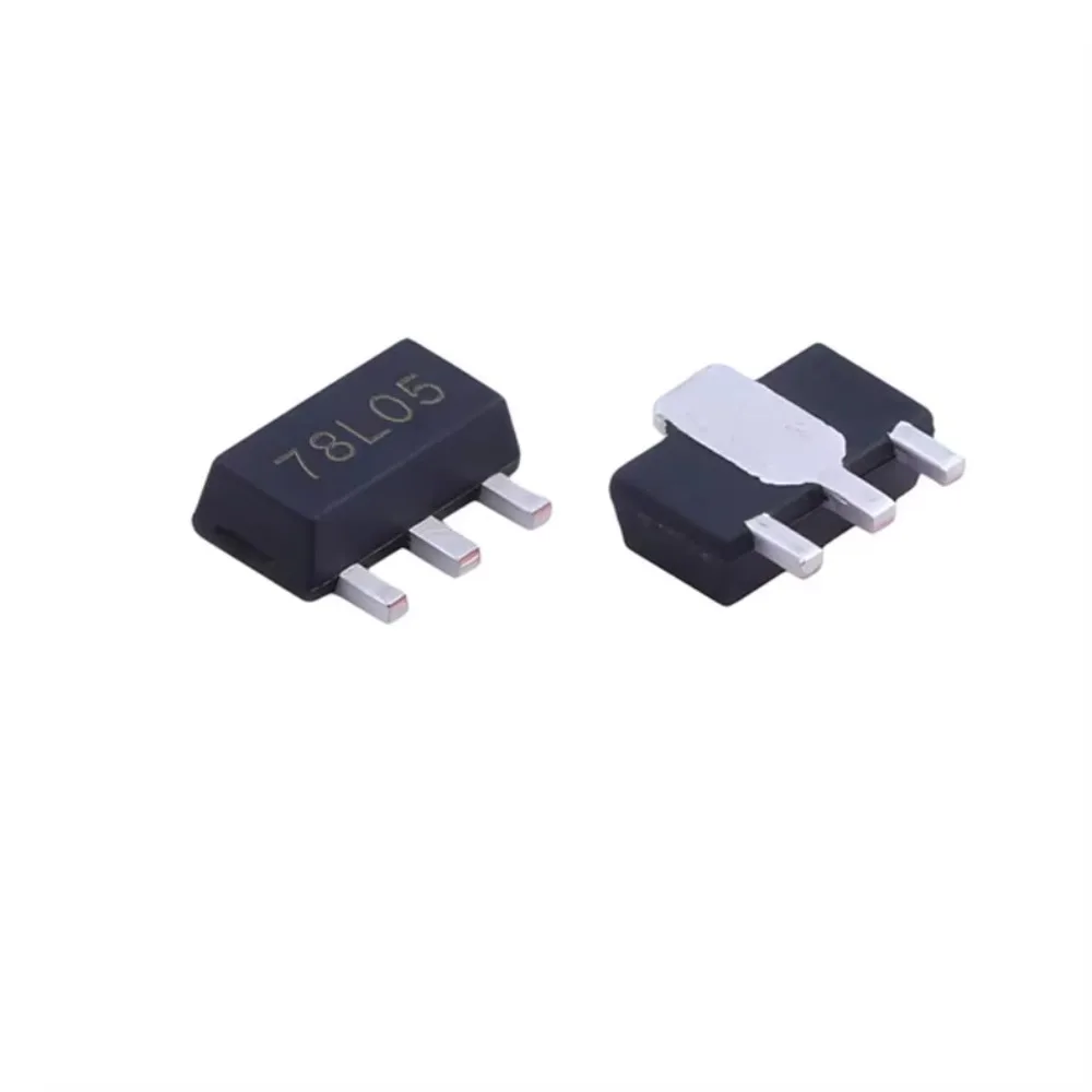 CJ78L05 78L05 Three-Terminal Voltage Regulator IC SOT-89 Package Power Management Chip 78L05 Surface Mount IC