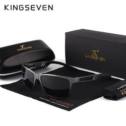 KINGSEVEN Fashion Men Sunglasses Pilot Classic Driving Glasses High Quality Frame Mirror Leisure Fishing Business Women Eyeglas