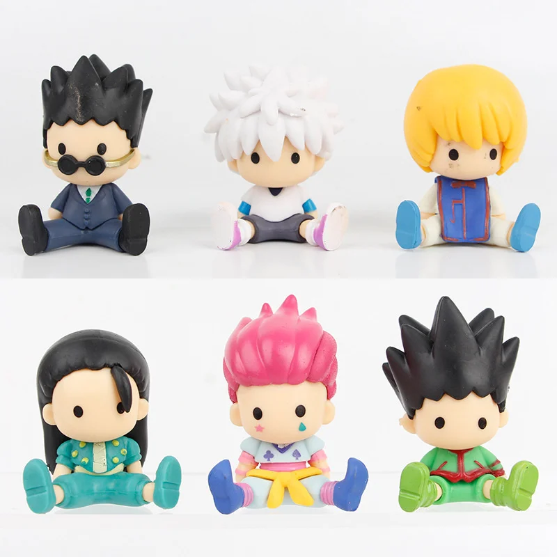 HUNTERS HUNTERS Action Figure Anime Cartoon GON FREECSS GK Killua Zoldyck Figurine Model Mini Statues Collectable Toys Ornament