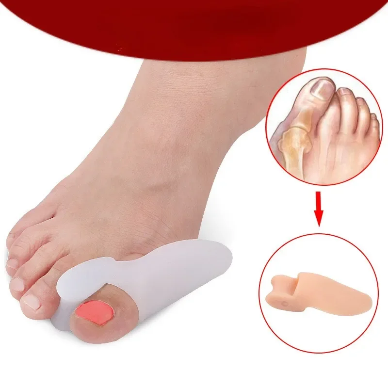 Toe Separator Silicone Thumb Valgus Corrector Foot Bone Orthopedic Corrector Sebs Single Hole Separato Adjuster Foot Care Tool