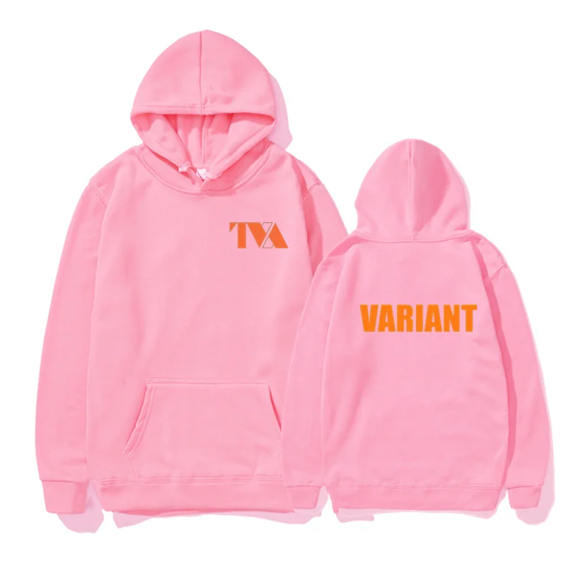 LOKI Hoodie Pria Wanita, TVA varian huruf cetak Streetwear Hoodie ukuran besar unisex