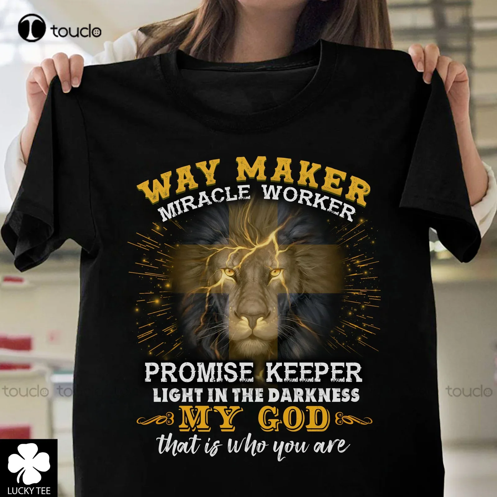 Christian Lion Way Maker Miracle travailleur promesse gardien hommes noir t-shirt hommes chemises de plage mode t-shirt été nouveau populaire